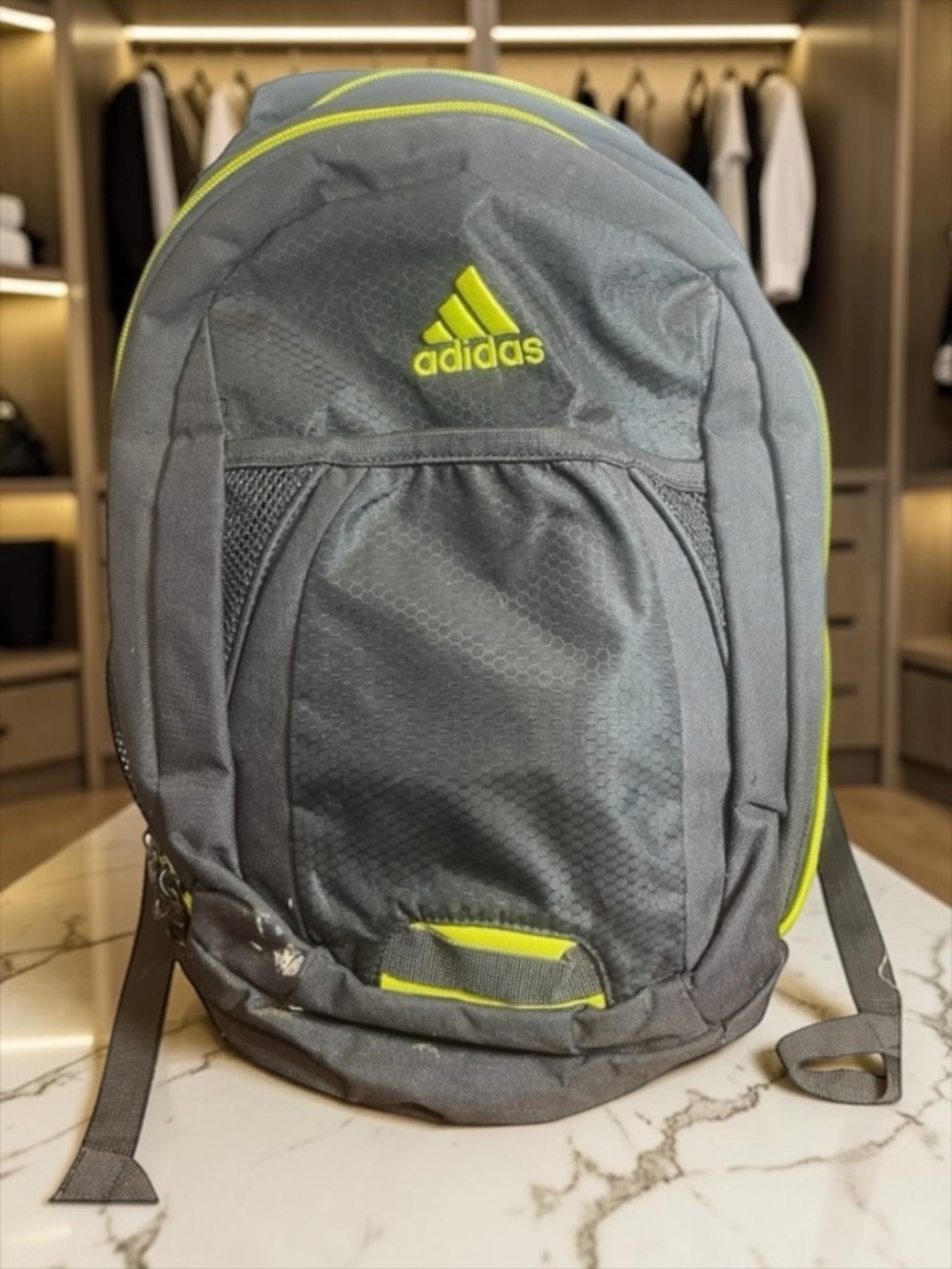 Adidas Black & Yellow Backpack School Travel Gym Bag​